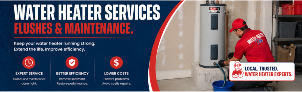 Flushing a hot water heater