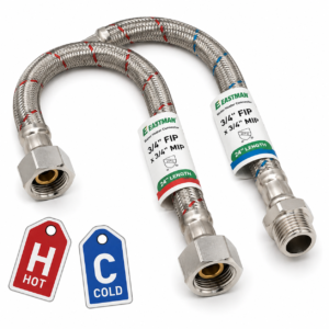 Hot water heater supply lines
