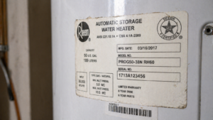 water heater manufacture date
