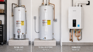 tankless vs tanked water heaters
