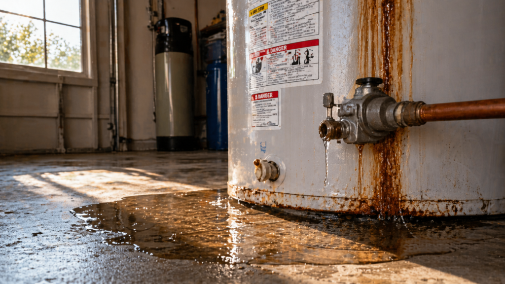 leaking water heater