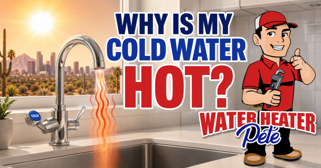 hot water coming out of a cold tap